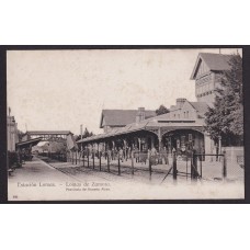 LOMAS DE ZAMORA ESTACION DE FERROCARRIL ANTIGUA TARJETA POSTAL TREN